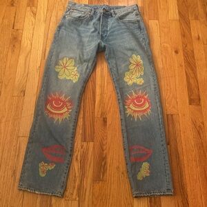 Levi’s Premium 501 Big E Hippie Art Jeans Size 32x32
EUC Festival